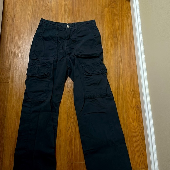 Navy Zara cargo pants size 4 - Picture 2 of 2